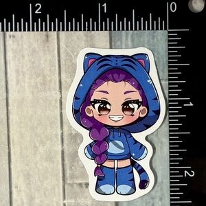 🌀10/$10🌀 K-Pop Demon Hunters Chibi Style Reusable Waterproof Vinyl Sticker